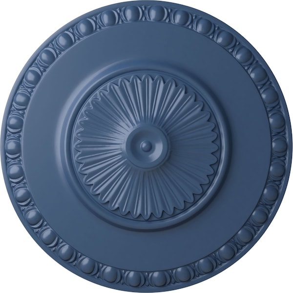 Ekena Millwork Lyon Ceiling Medallion (Fits Canopies up to 3 5/8"), Hand-Painted Americana, 23 1/2"OD x 3 1/4"P CM23LYAMF - main